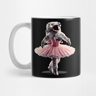 Cute Astronaut in Tutu Ballet Dancing Funny Ballet Mug